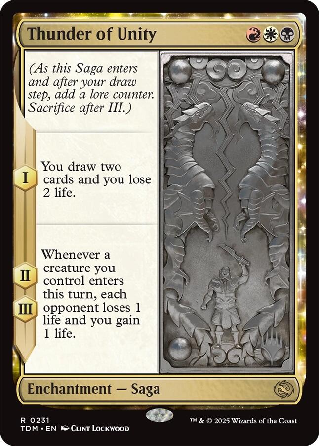Thunder of Unity [Tarkir: Dragonstorm Promos] | Tacoma Games