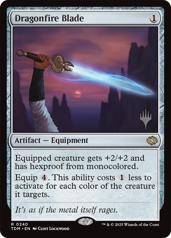 Dragonfire Blade [Tarkir: Dragonstorm Promos] | Tacoma Games