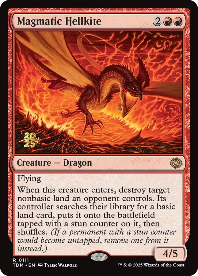 Magmatic Hellkite [Tarkir: Dragonstorm Prerelease Promos] | Tacoma Games