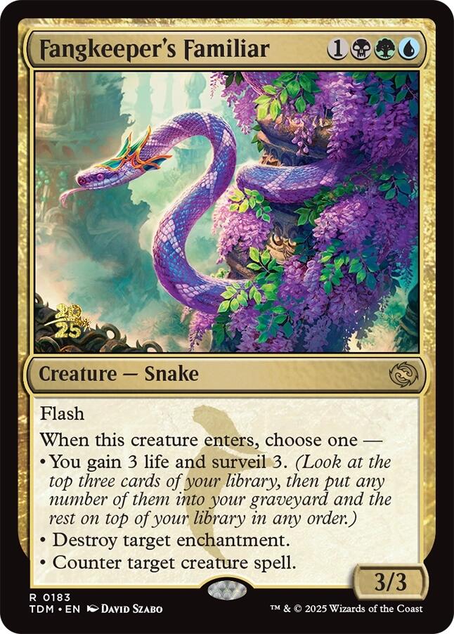 Fangkeeper's Familiar [Tarkir: Dragonstorm Prerelease Promos] | Tacoma Games