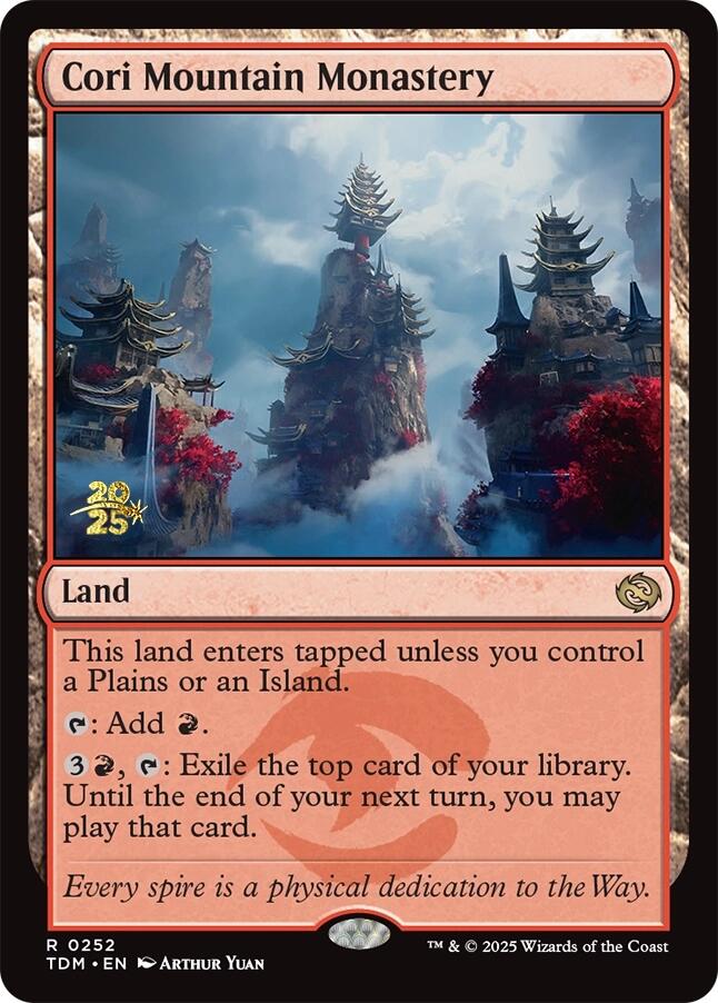 Cori Mountain Monastery [Tarkir: Dragonstorm Prerelease Promos] | Tacoma Games