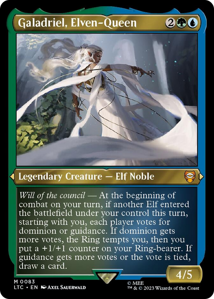 Galadriel, Elven-Queen (Display Commander) [The Lord of the Rings: Tales of Middle-Earth Commander] | Tacoma Games