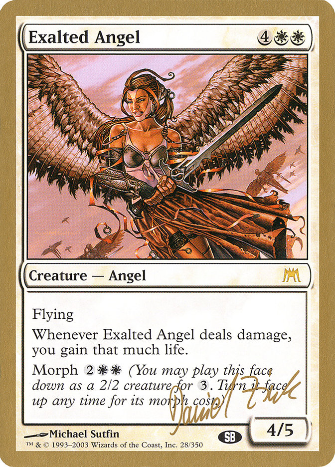 Exalted Angel (Daniel Zink) (SB) [World Championship Decks 2003] | Tacoma Games