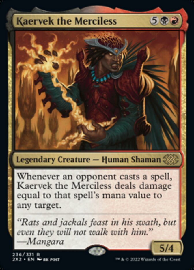 Kaervek the Merciless [Double Masters 2022] | Tacoma Games