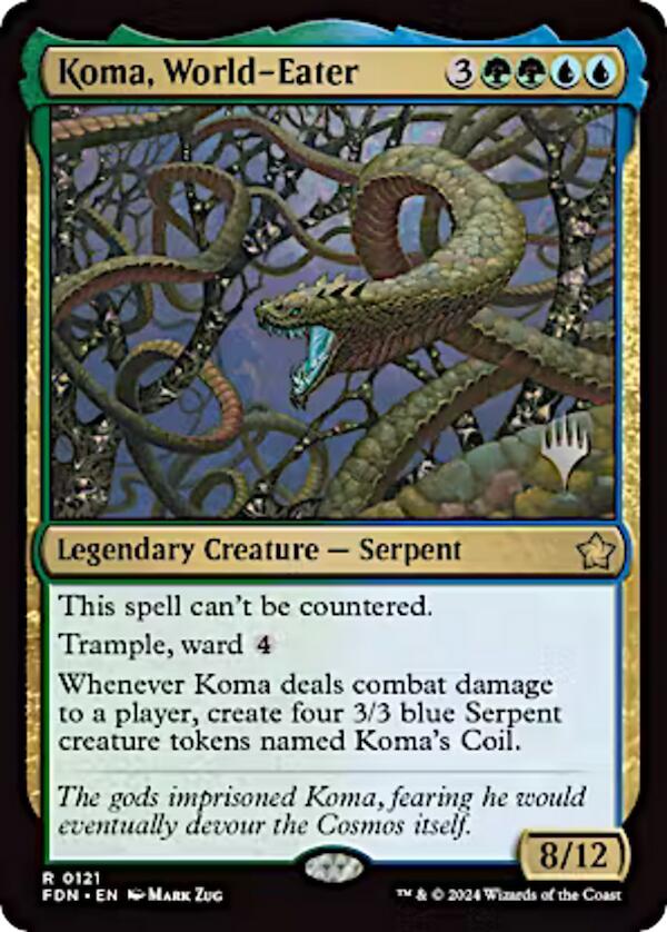 Koma, World-Eater (Promo Pack) [Aetherdrift Promos] | Tacoma Games