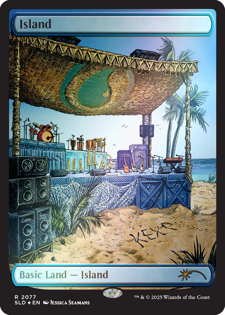 Island (2077) (Rainbow Foil) [Secret Lair Drop Series] | Tacoma Games