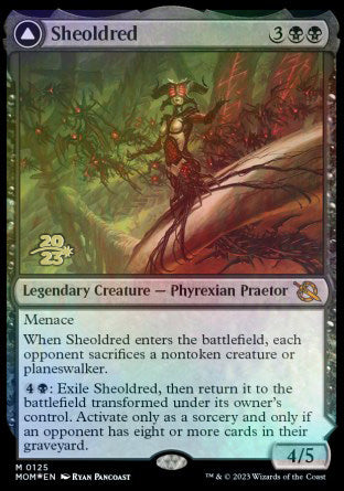 Sheoldred // The True Scriptures [March of the Machine Prerelease Promos] | Tacoma Games