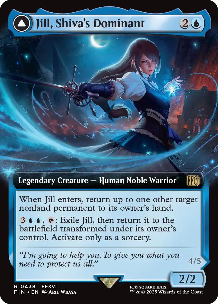 Jill, Shiva's Dominant // Shiva, Warden of Ice (Extended Art) [FINAL FANTASY] | Tacoma Games