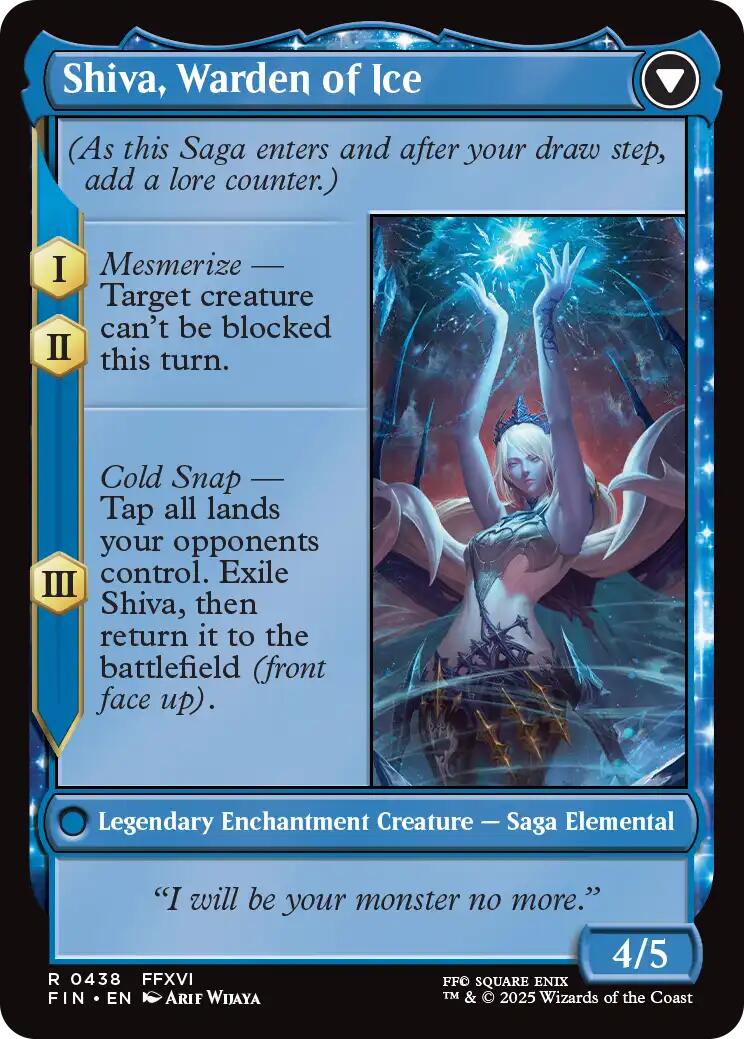 Jill, Shiva's Dominant // Shiva, Warden of Ice (Extended Art) [FINAL FANTASY] | Tacoma Games