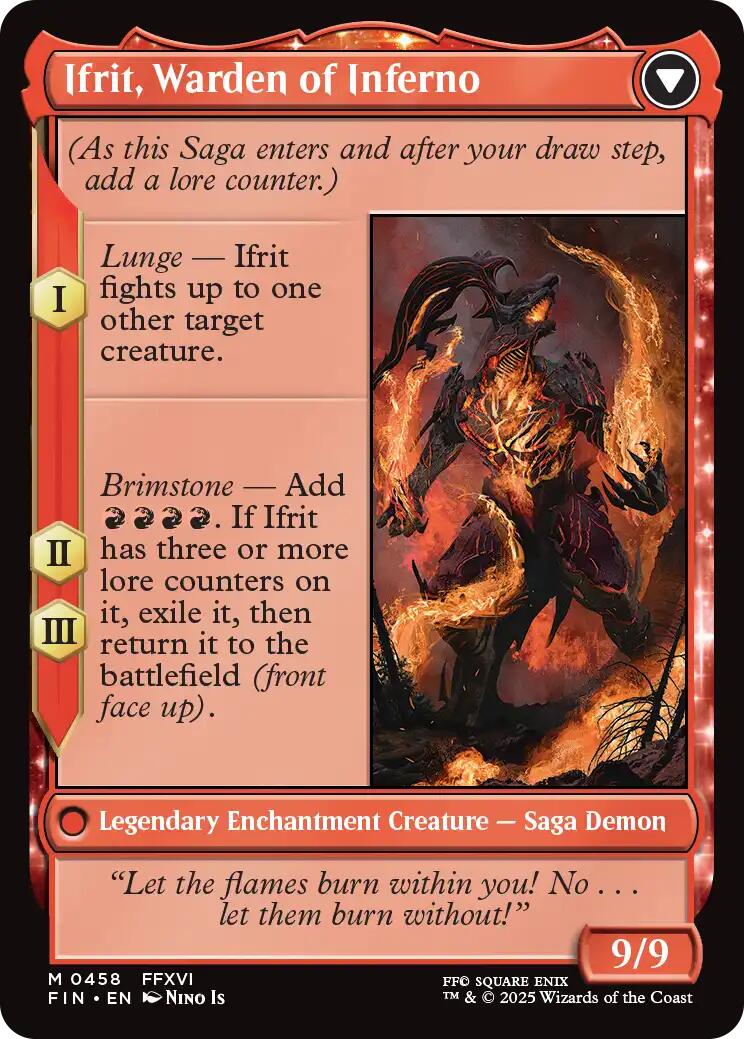 Clive, Ifrit's Dominant // Ifrit, Warden of Inferno (Extended Art) [FINAL FANTASY] | Tacoma Games