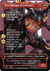 Clive, Ifrit's Dominant // Ifrit, Warden of Inferno (Borderless) (Surge Foil) [FINAL FANTASY] | Tacoma Games