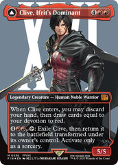 Clive, Ifrit's Dominant // Ifrit, Warden of Inferno (Borderless) (Surge Foil) [FINAL FANTASY] | Tacoma Games