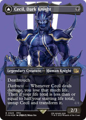 Cecil, Dark Knight // Cecil, Redeemed Paladin (Borderless) (Surge Foil) [FINAL FANTASY] | Tacoma Games