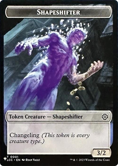 Shapeshifter // Cat Double-Sided Token [Secret Lair Drop Series] | Tacoma Games