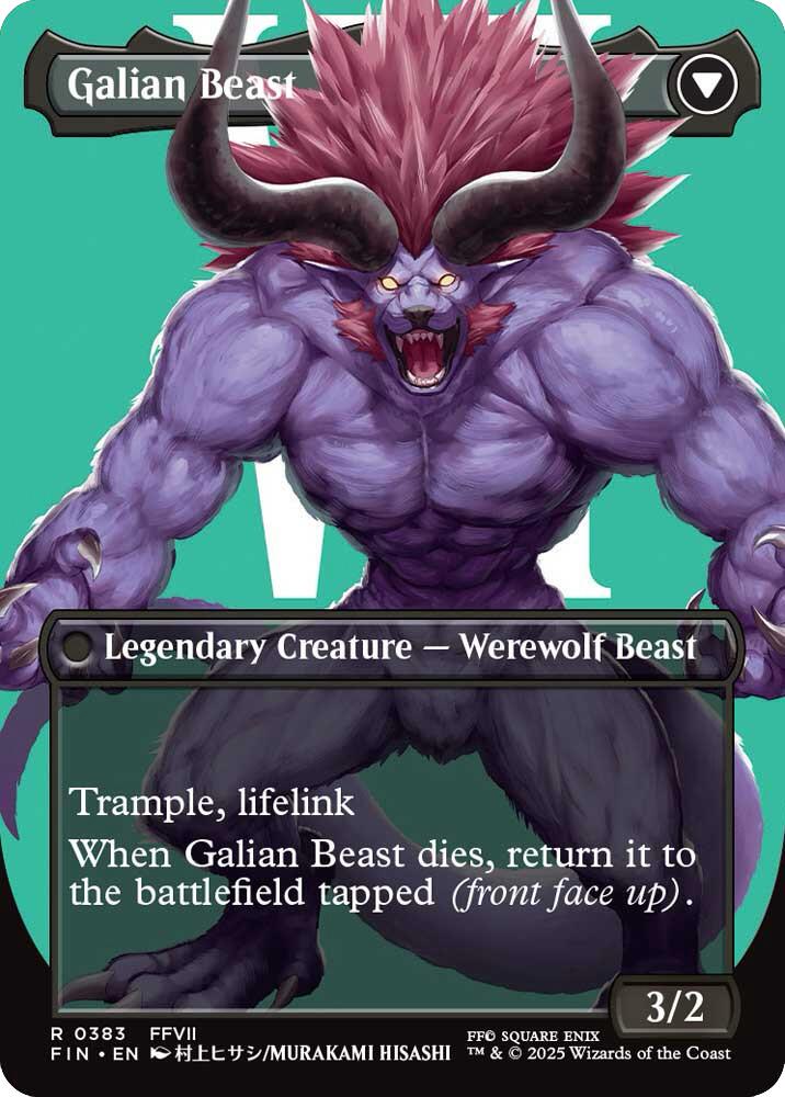 Vincent Valentine // Galian Beast (Borderless) [FINAL FANTASY] | Tacoma Games