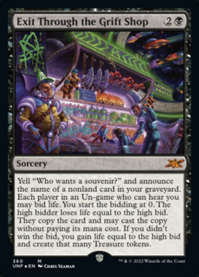 Exit Through the Grift Shop (Galaxy Foil) [Unfinity] | Tacoma Games