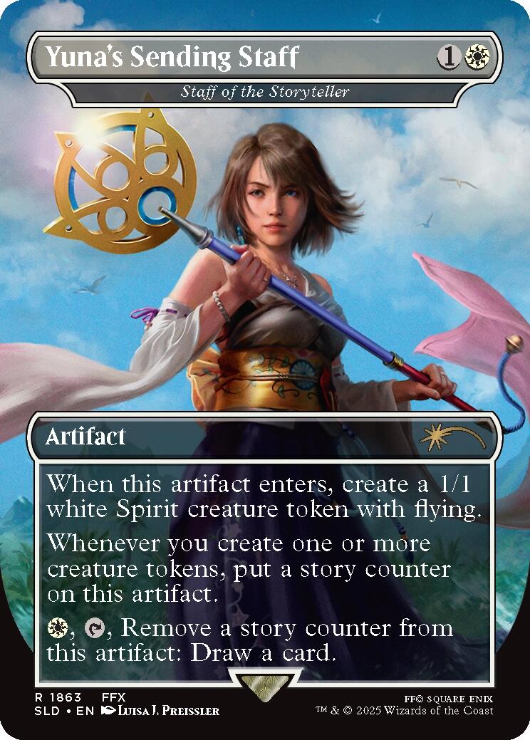 Yuna's Sending Staff - Staff of the Storyteller [Secret Lair Drop Series] | Tacoma Games