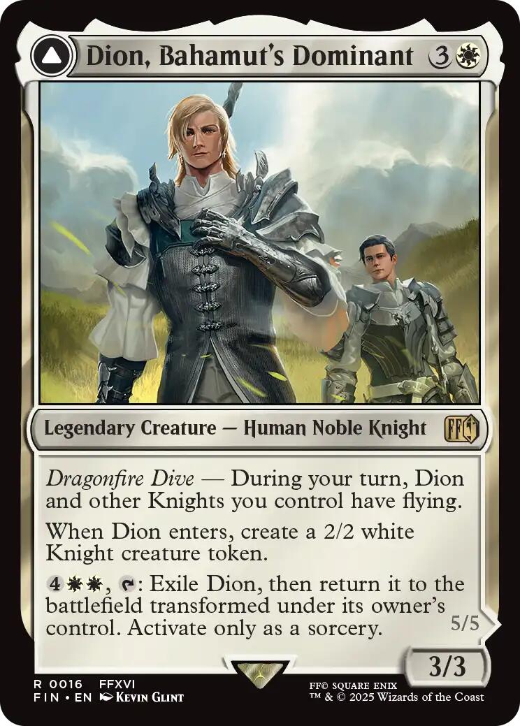 Dion, Bahamut's Dominant // Bahamut, Warden of Light [FINAL FANTASY] | Tacoma Games