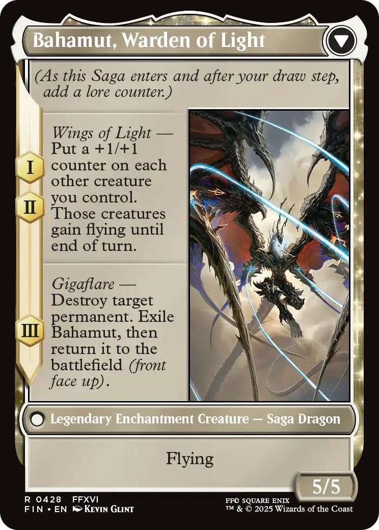 Dion, Bahamut's Dominant // Bahamut, Warden of Light (Extended Art) [FINAL FANTASY] | Tacoma Games