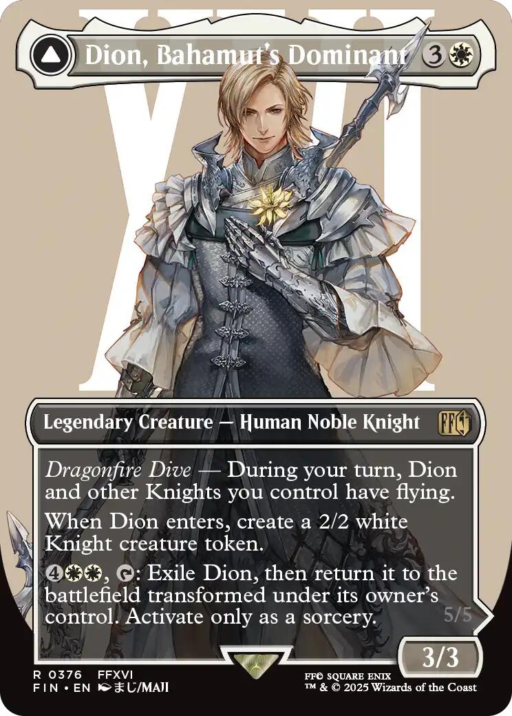 Dion, Bahamut's Dominant // Bahamut, Warden of Light (Borderless) [FINAL FANTASY] | Tacoma Games