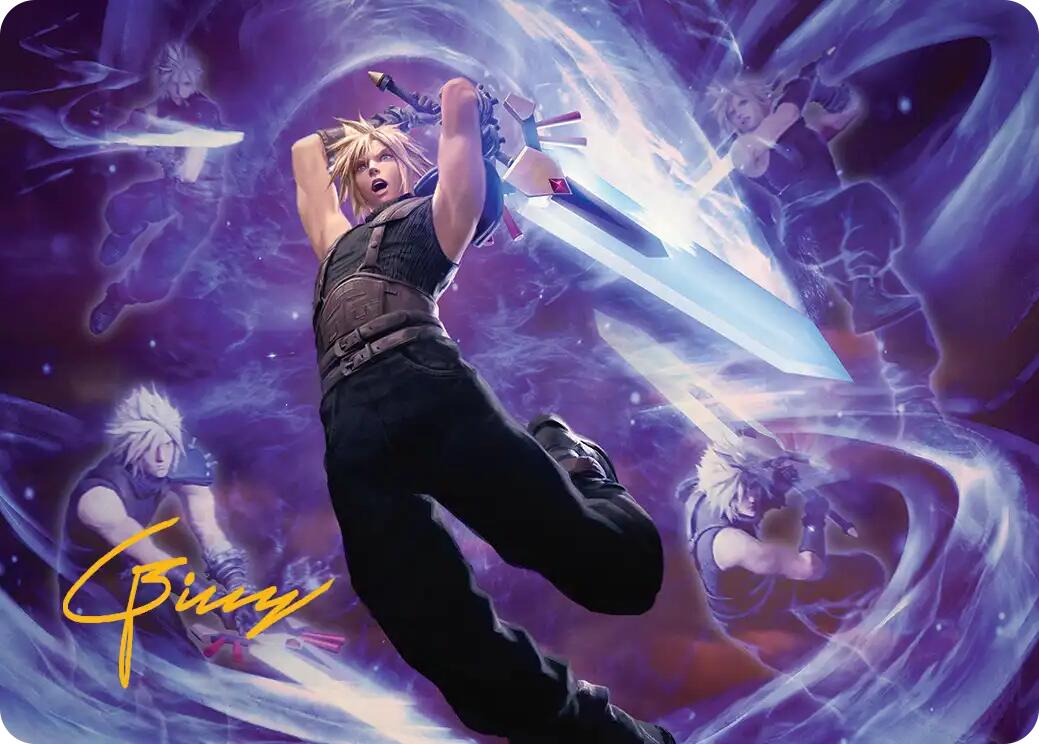Cloud's Limit Break Art Card (Gold-Stamped Signature) [FINAL FANTASY Art Series] | Tacoma Games