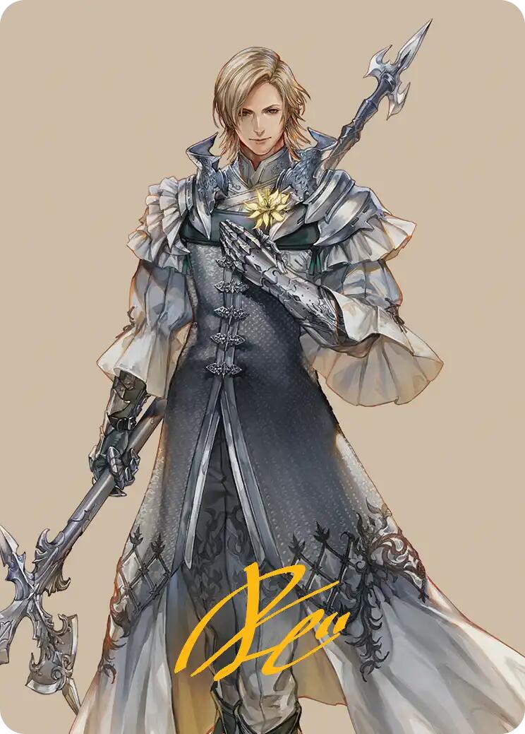 Dion, Bahamut's Dominant Art Card (Gold-Stamped Signature) [FINAL FANTASY Art Series] | Tacoma Games