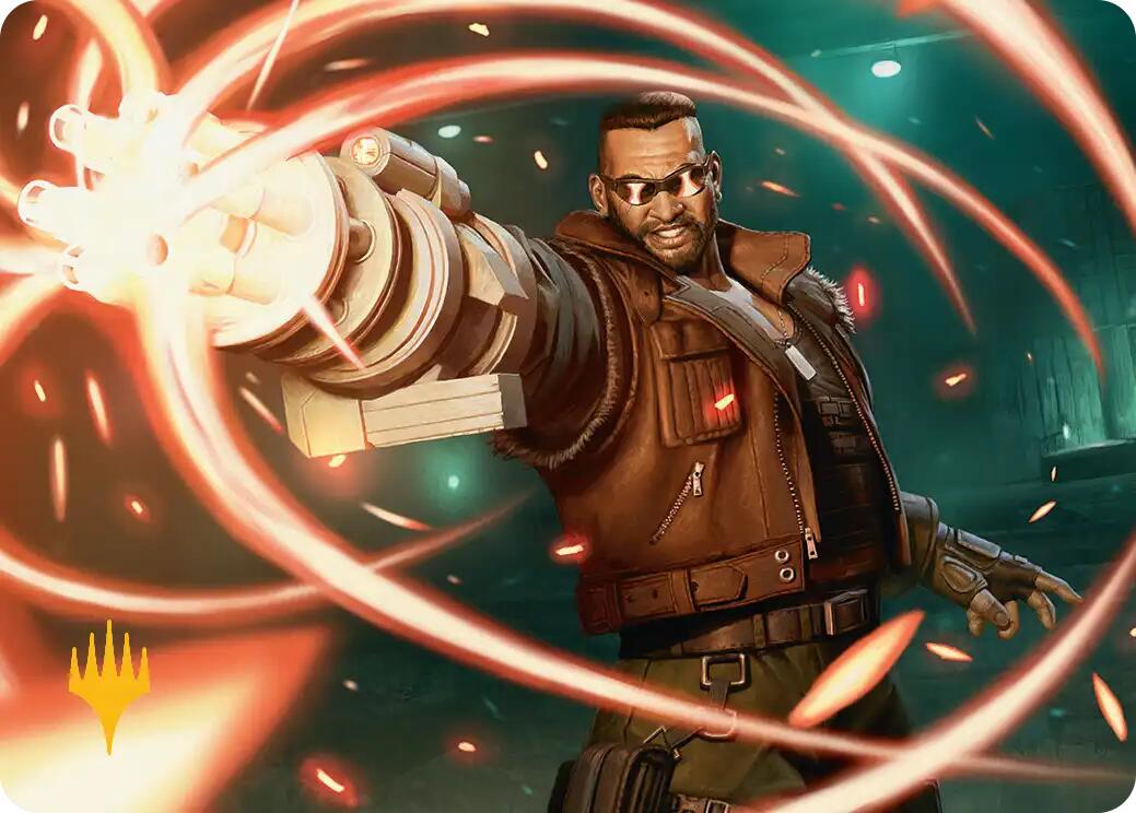 Barret Wallace Art Card (Gold-Stamped Planeswalker Symbol) [FINAL FANTASY Art Series] | Tacoma Games