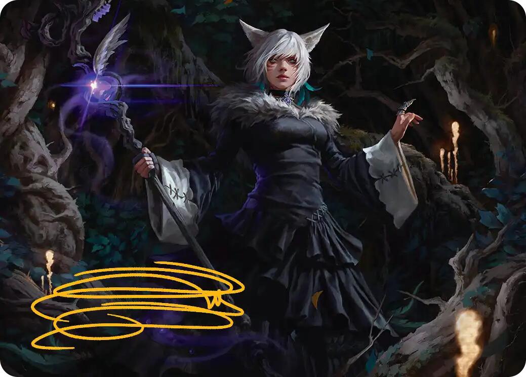 Y'shtola, Night's Blessed Art Card (21) (Gold-Stamped Signature) [FINAL FANTASY Art Series] | Tacoma Games
