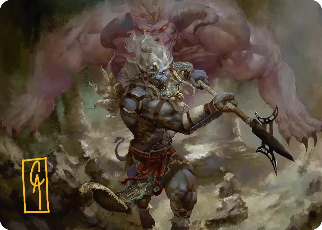 Kimahri, Valiant Guardian Art Card (Gold-Stamped Signature) [FINAL FANTASY Art Series] | Tacoma Games