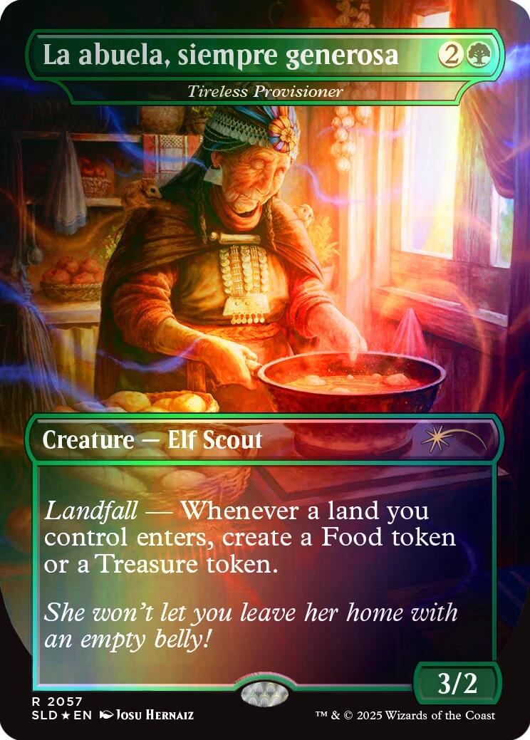 La abuela, siempre generosa - Tireless Provisioner (Rainbow Foil) [Secret Lair Drop Series] | Tacoma Games