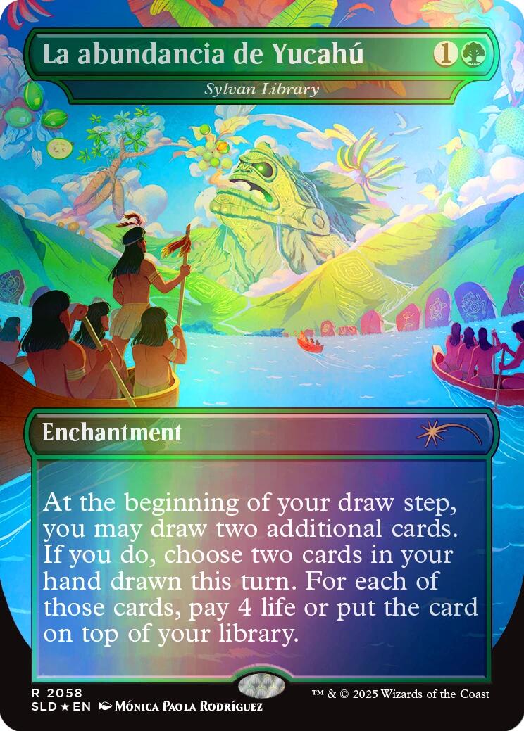 La abundancia de Yucahu - Sylvan Library (Rainbow Foil) [Secret Lair Drop Series] | Tacoma Games