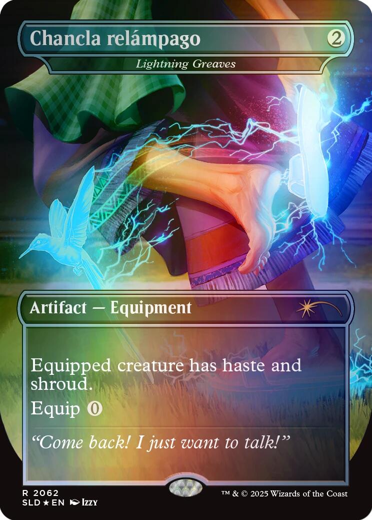 Chancla relampago - Lightning Greaves (Rainbow Foil) [Secret Lair Drop Series] | Tacoma Games