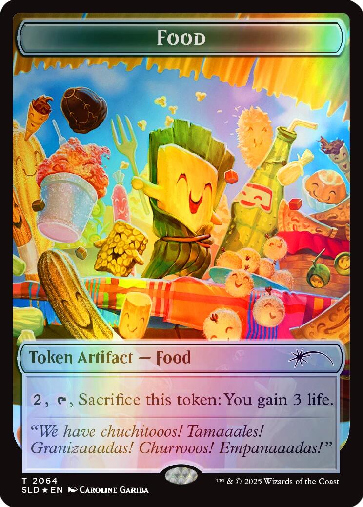 Food Token (2064) (Rainbow Foil) [Secret Lair Drop Series] | Tacoma Games
