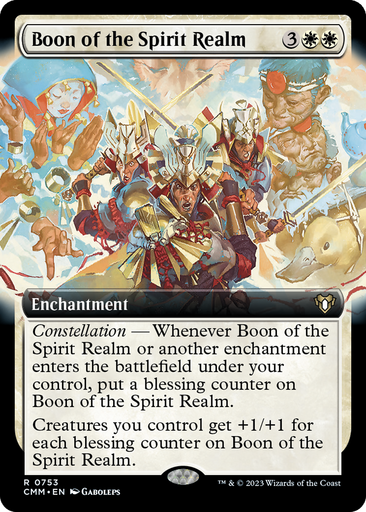 Boon of the Spirit Realm (Extended Art) [Commander Masters] | Tacoma Games