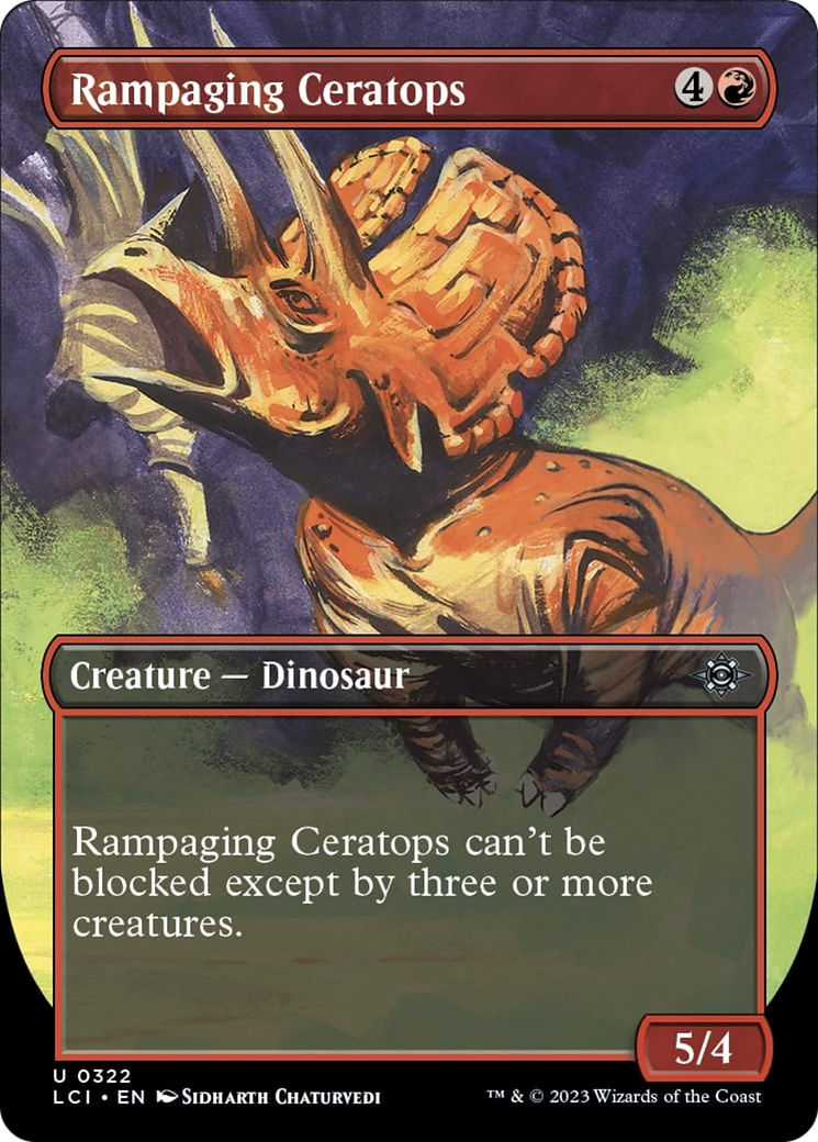 Rampaging Ceratops (Borderless) [The Lost Caverns of Ixalan] | Tacoma Games