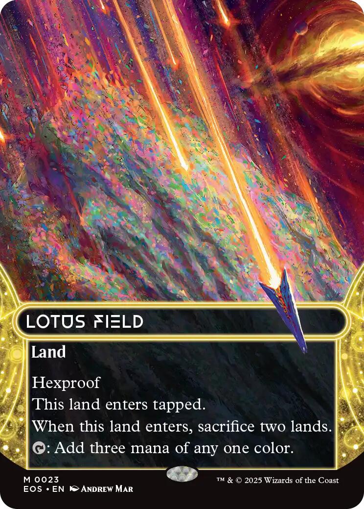 Lotus Field (0023) (Borderless) [Edge of Eternities: Stellar Sights] | Tacoma Games