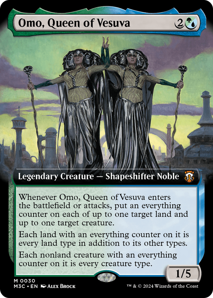 Omo, Queen of Vesuva (Extended Art) [Modern Horizons 3 Commander] | Tacoma Games