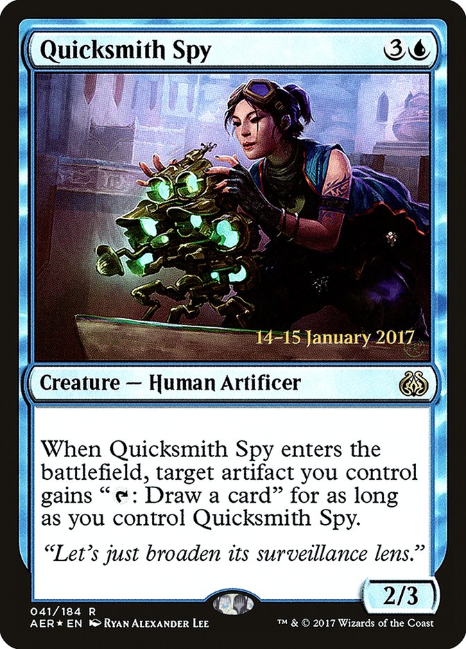 Quicksmith Spy [Aether Revolt Prerelease Promos] | Tacoma Games