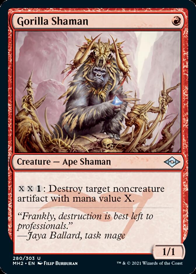 Gorilla Shaman (Foil Etched) [Modern Horizons 2] | Tacoma Games