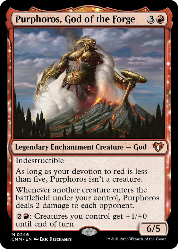 Purphoros, God of the Forge [Commander Masters] | Tacoma Games