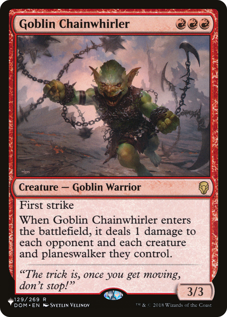 Goblin Chainwhirler [The List Reprints] | Tacoma Games