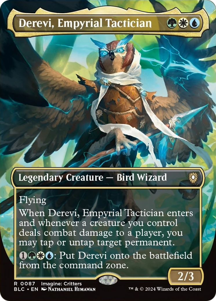 Derevi, Empyrial Tactician (Borderless) [Bloomburrow Commander] | Tacoma Games