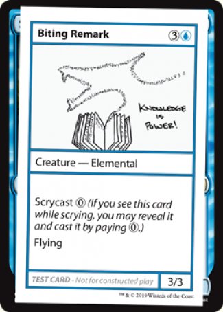 Biting Remark (2021 Edition) [Mystery Booster Playtest Cards] | Tacoma Games