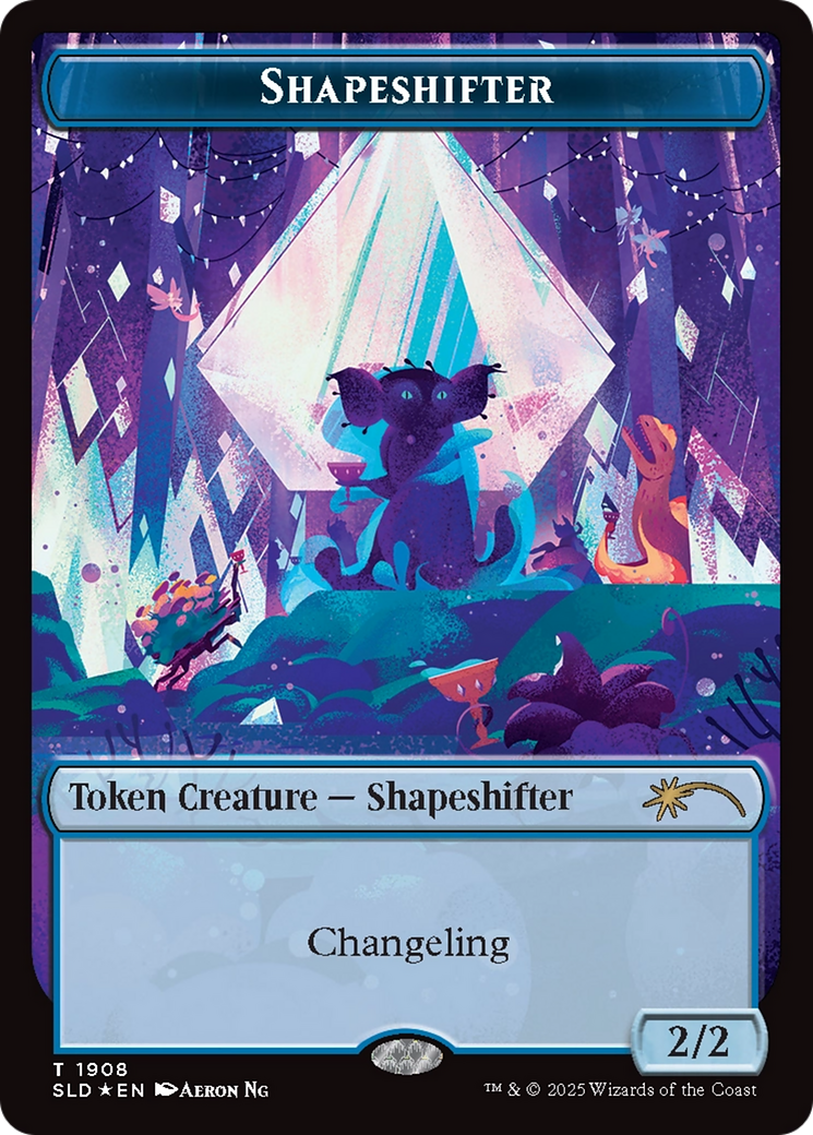 Shapeshifter Token (1908) (Double Rainbow Foil) [Secret Lair Drop Series] | Tacoma Games