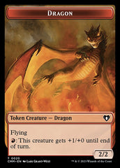 Soldier // Dragon (0020) Double-Sided Token [Commander Masters Tokens] | Tacoma Games