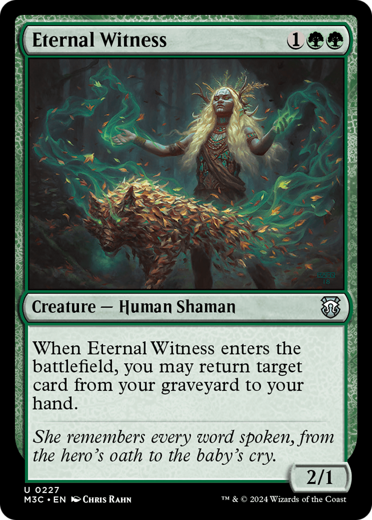 Eternal Witness (Ripple Foil) [Modern Horizons 3 Commander] | Tacoma Games