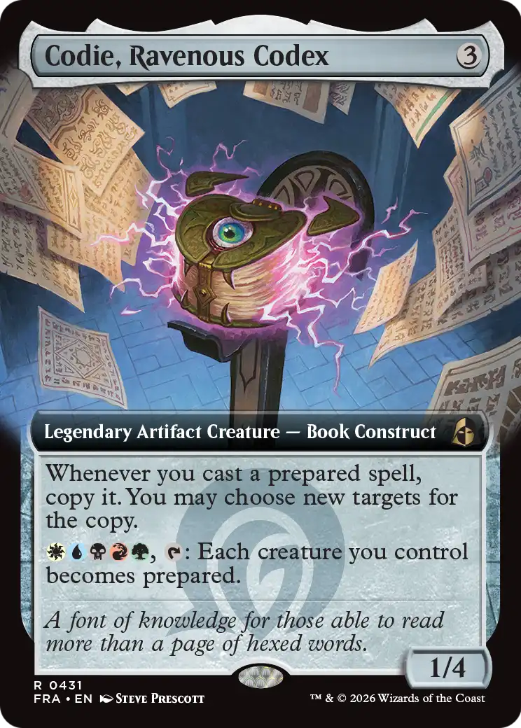 Codie, Ravenous Codex (Extended Art) [Reality Fracture] | Tacoma Games