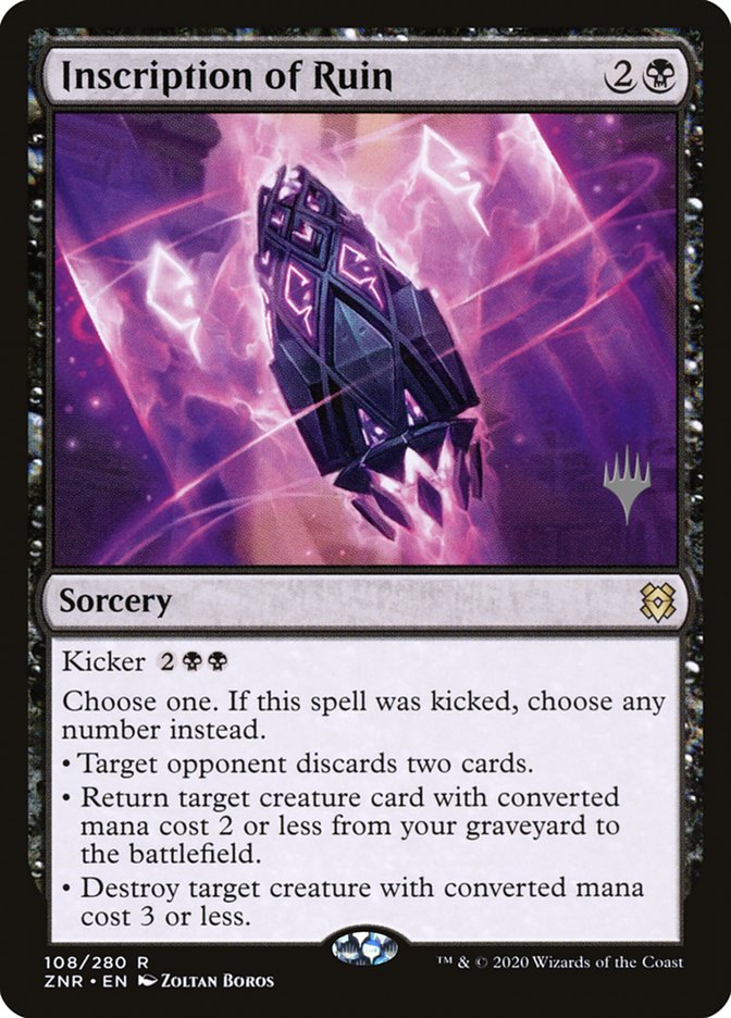 Inscription of Ruin (Promo Pack) [Zendikar Rising Promos] | Tacoma Games