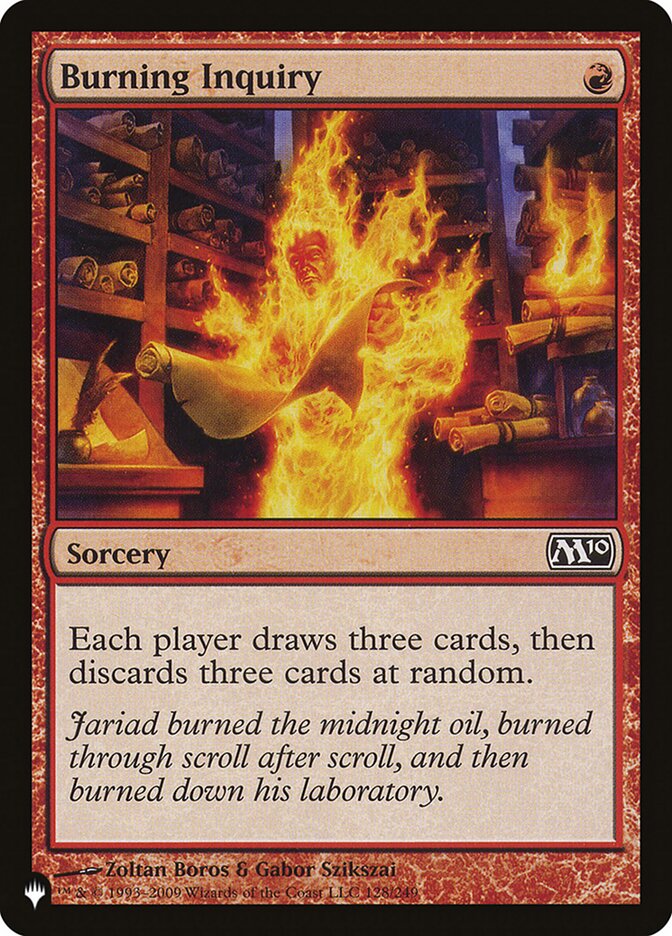 Burning Inquiry [The List] | Tacoma Games