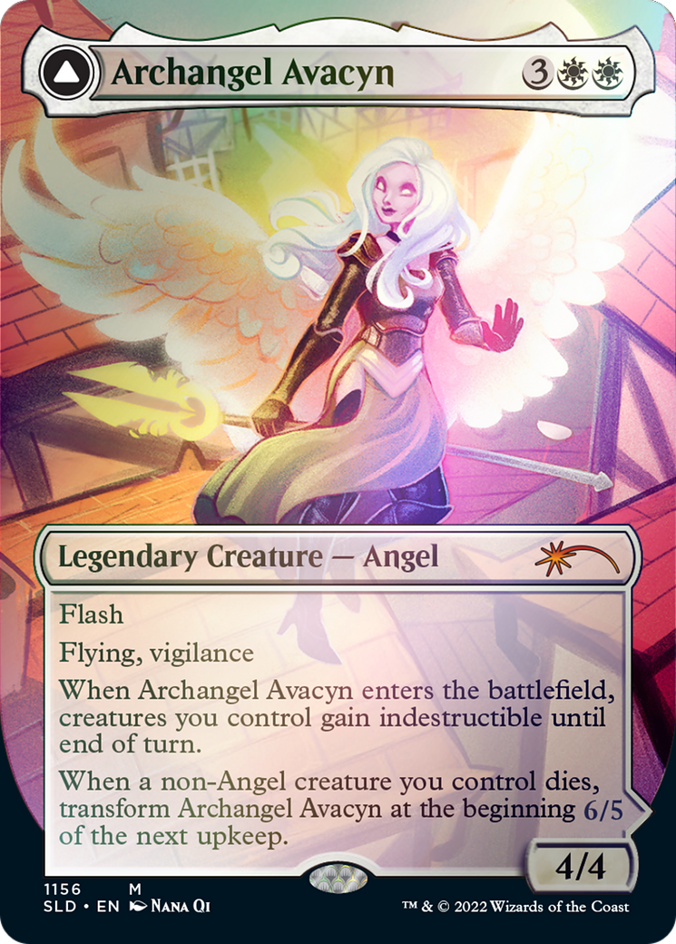 Archangel Avacyn // Avacyn, the Purifier (Borderless) [Secret Lair: From Cute to Brute] | Tacoma Games